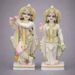 16 inch Radha Krishna moorti for home temple with custom size available